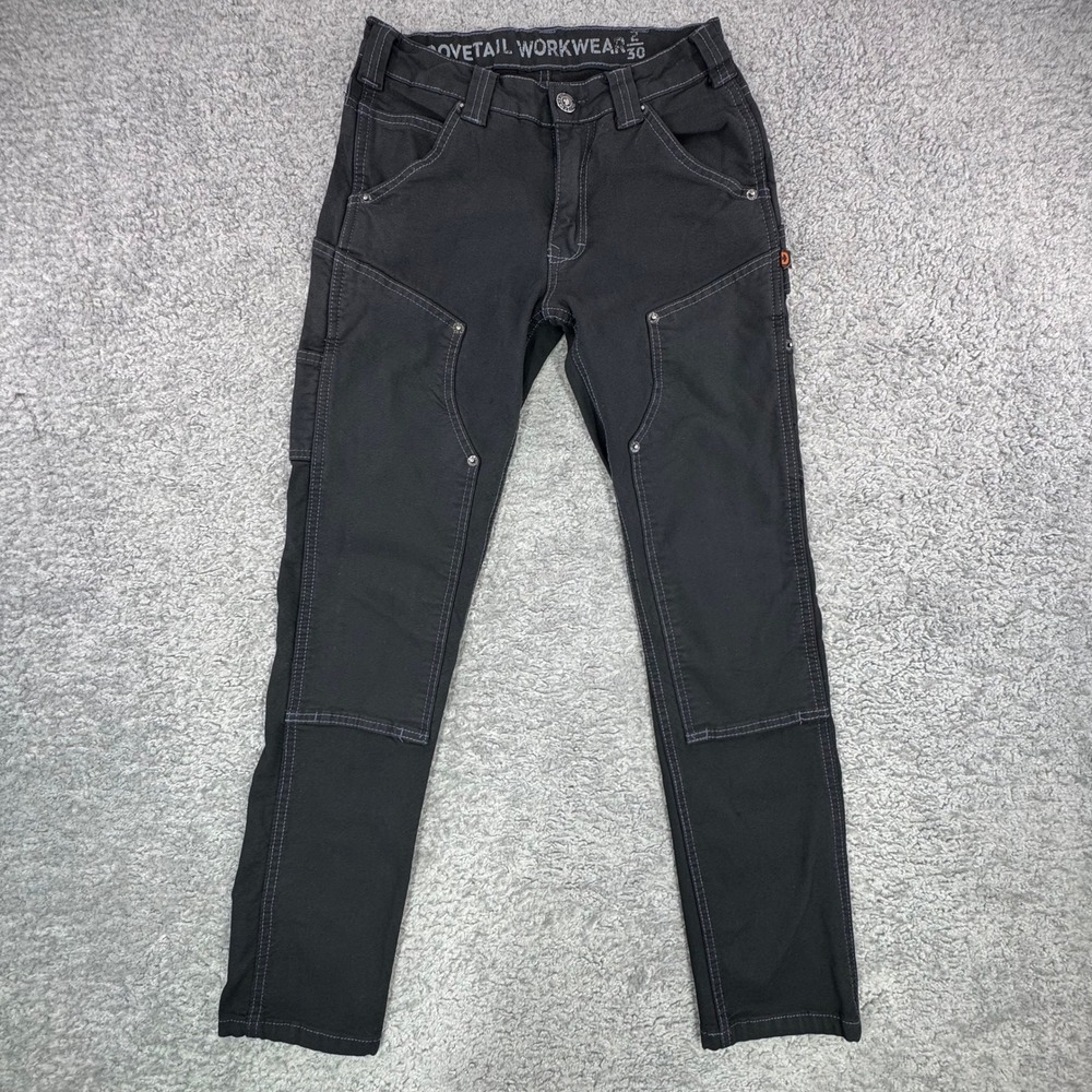 Dovetail Workwear The Maven Slim Black Cordura Utility Work Pants Womens 28x30 - Picture 2 of 13
